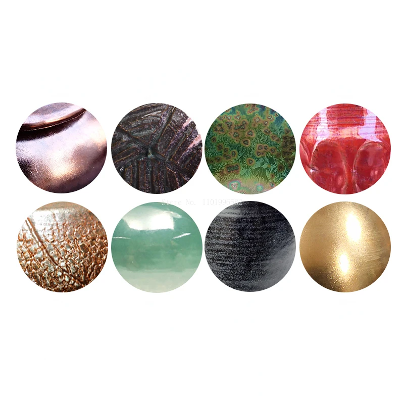 500g Medium Temperature Electric Kiln Metal Glaze Gold Glaze DIY Ceramic Crafts Pottery Tea Sets Hand-painted Coloring Materials