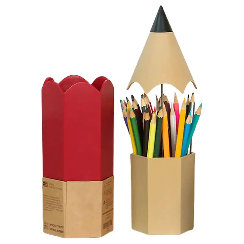 

Кавайный держатель для ручек в форме карандаша для школьника, детский карандаш, детский офисный держатель для ручек, фотография для девочек