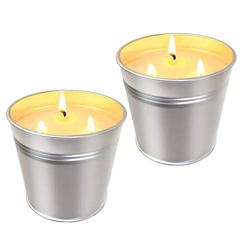 

Citronella Candles Outdoor 3 Wicks Long Burn Outside Jar Candles Natural Soy Wax 2pcs Natural Soy Wax Candle For Garden Odor