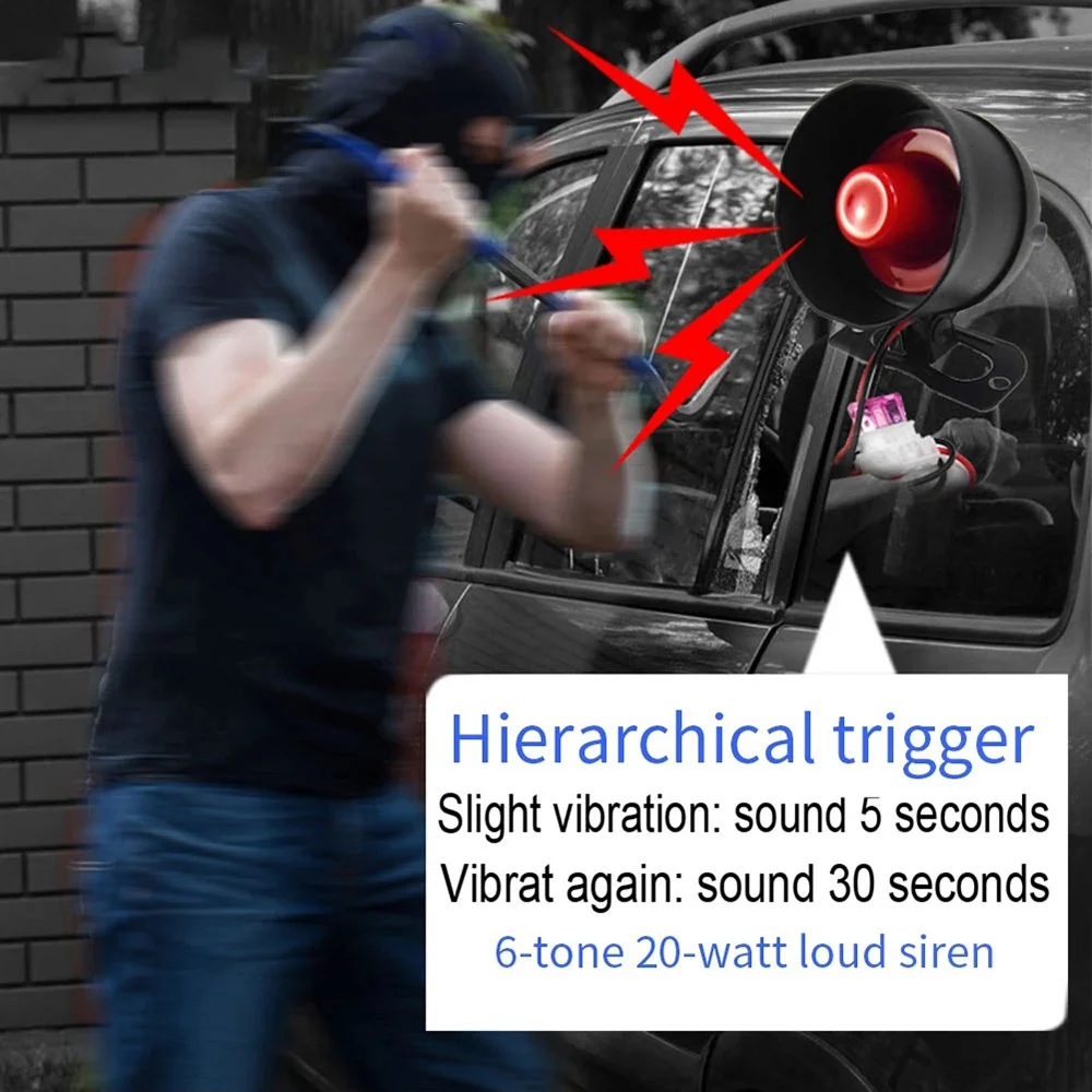 범용 자동차 단방향 알람, 자동 진동 시스템, 자동차 리모컨 도난 방지 장치
