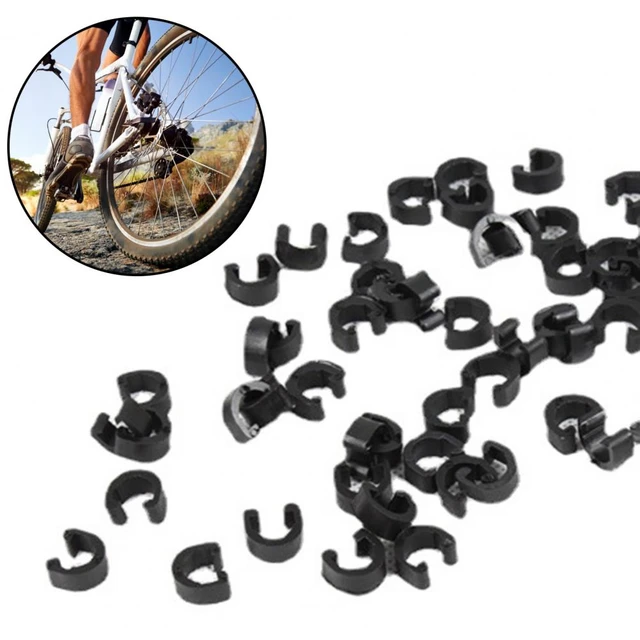 Cable Guide C-Clips Stable Lightweight Plastic Good Toughness Bike Cable C-Clips  MTB Bike Bicycle Frame U Buckle For Brake Cable - AliExpress