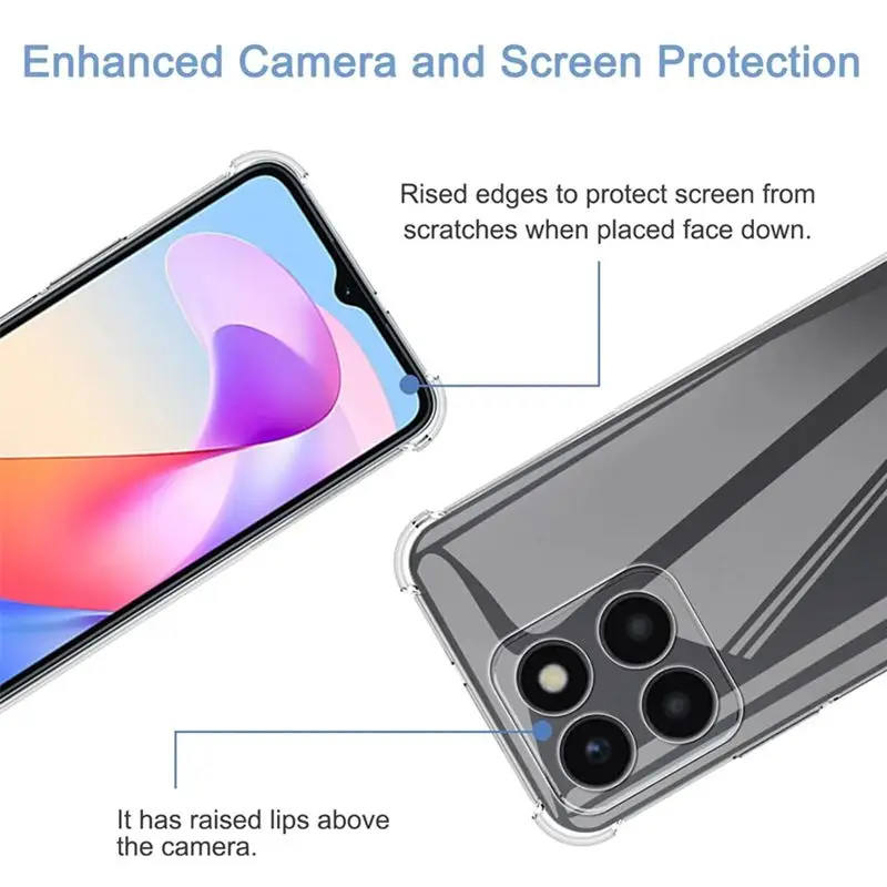 Four-Corners Shockproof TPU Clear Protective Case