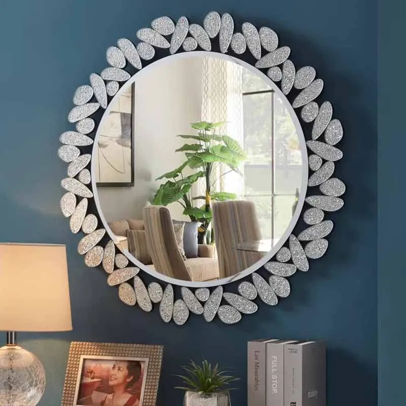 

White Nordic Wall Mirror Design Organization Frame Shower Mirrors Home Wall Vintage Girl Adornos Para El Hogar House Decoration