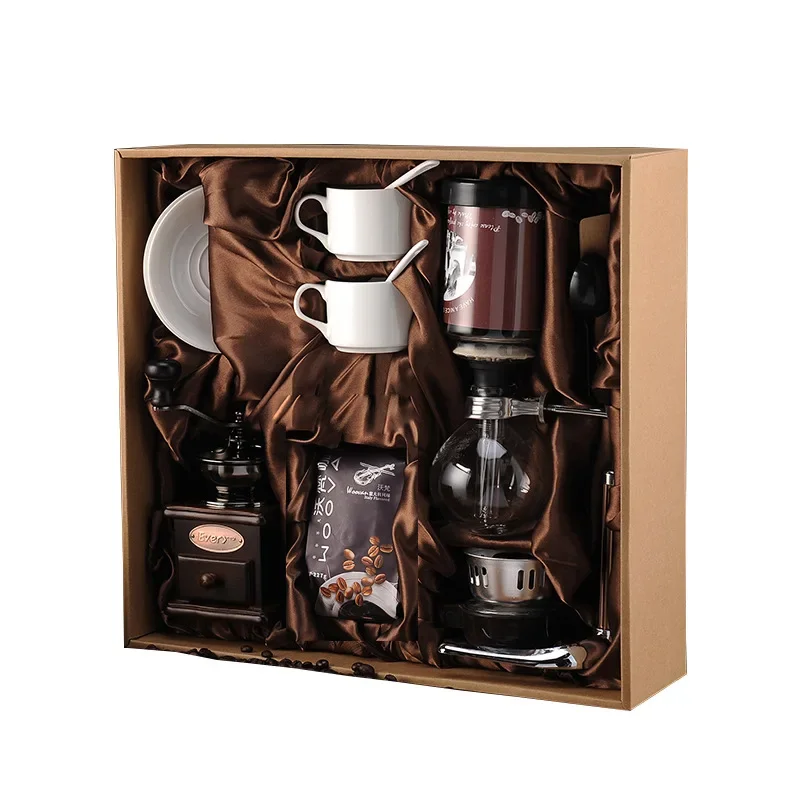 

Siphon pot gift box Household siphon coffee pot set Manual coffee maker Coffee appliance gift box