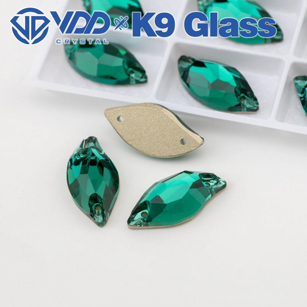VDD Blatt Mehrere Farben Top Qualität K9 Glas Nähen Auf Strass Kristall FlatBack Nähen Steine Für DIY Kleidung Dekorationen – Detail 18