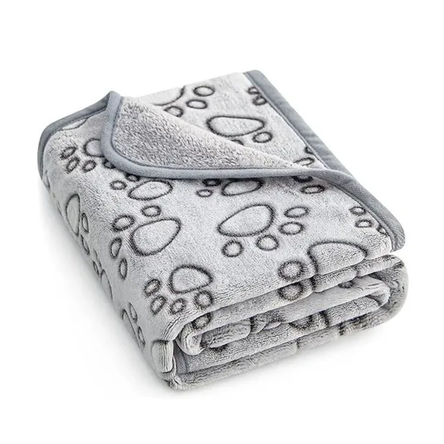 Pet Puppy Blanket Soft Fluffy Cute Cartoon Pattern Mat for Dogs Pet Bed Mat Warm Dog Blankets Breathable For Cats and Small Dogs 2
