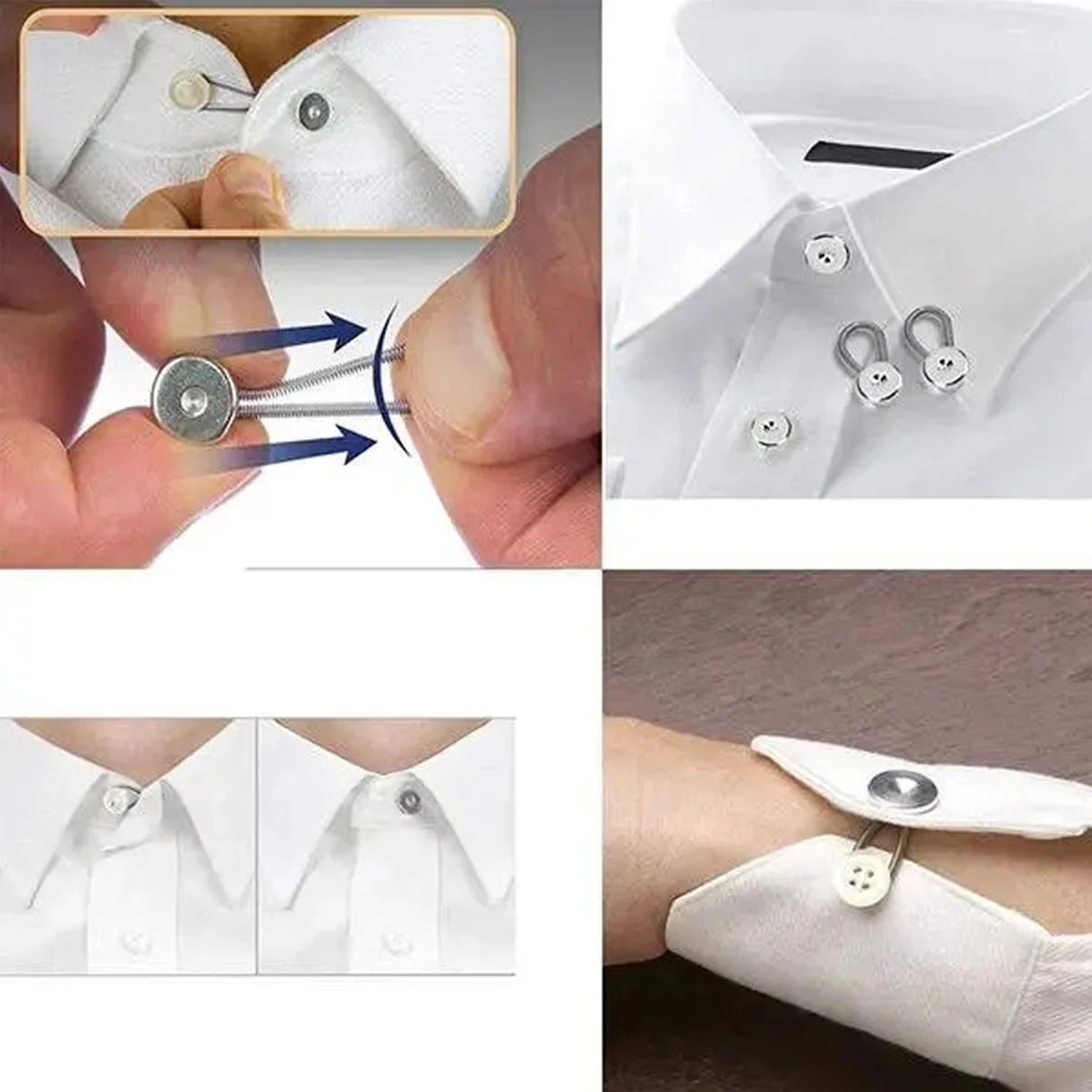 20pcs Collar Extenders for Men and Women Extension Button Extender for  Dress Shirts Suits Trouser Neck Expanders - AliExpress