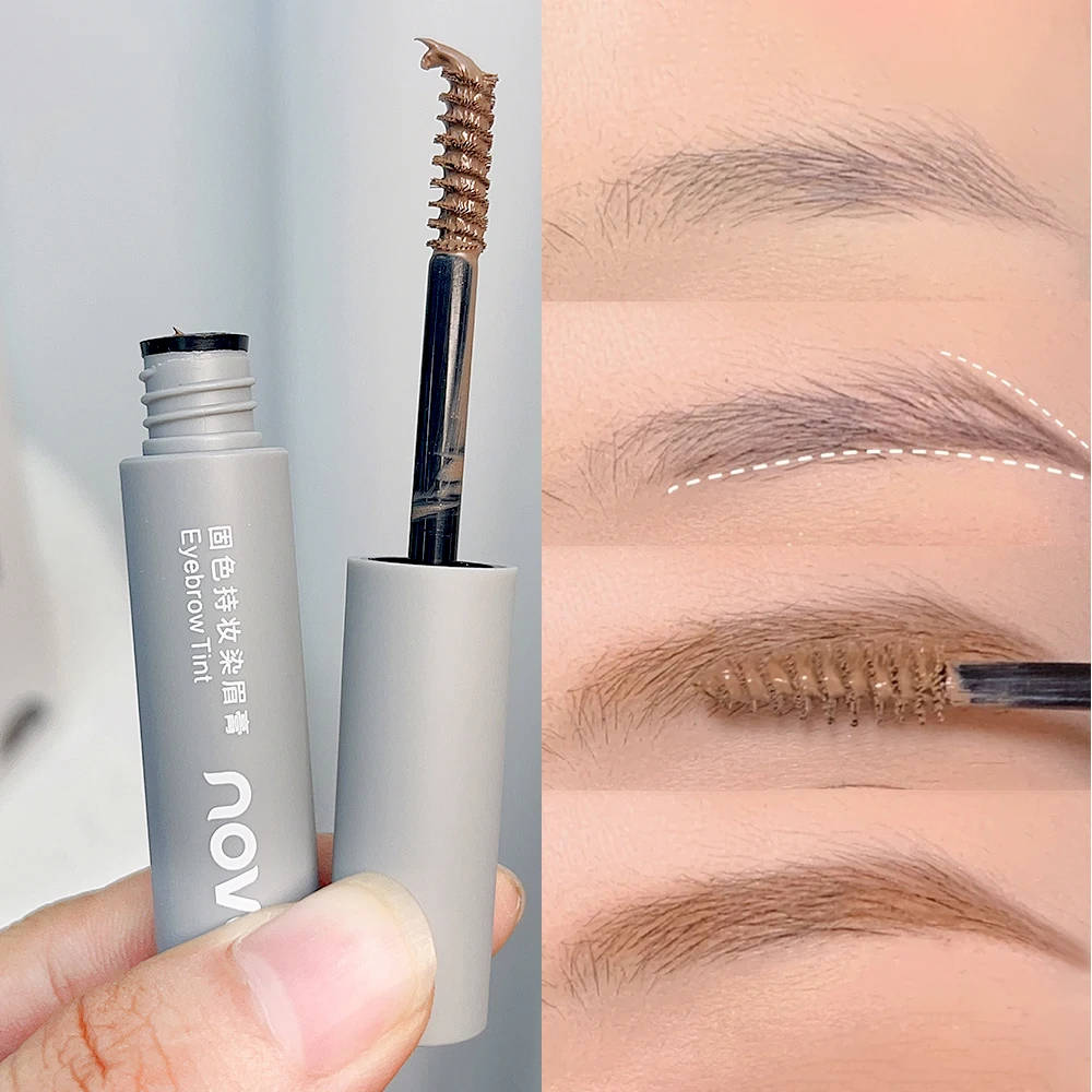 Coffee Brown Eyebrow Cream Enhancers Lasting Waterproof Eye Brows Gel Makeup Brown Tinted Liquid Eyebrows Paint Pomade Cosmetic 2