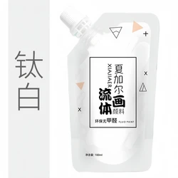 100ml Creative Liquid Acrylic Paints for DIY Art Projects and Crafts (Titanium White)