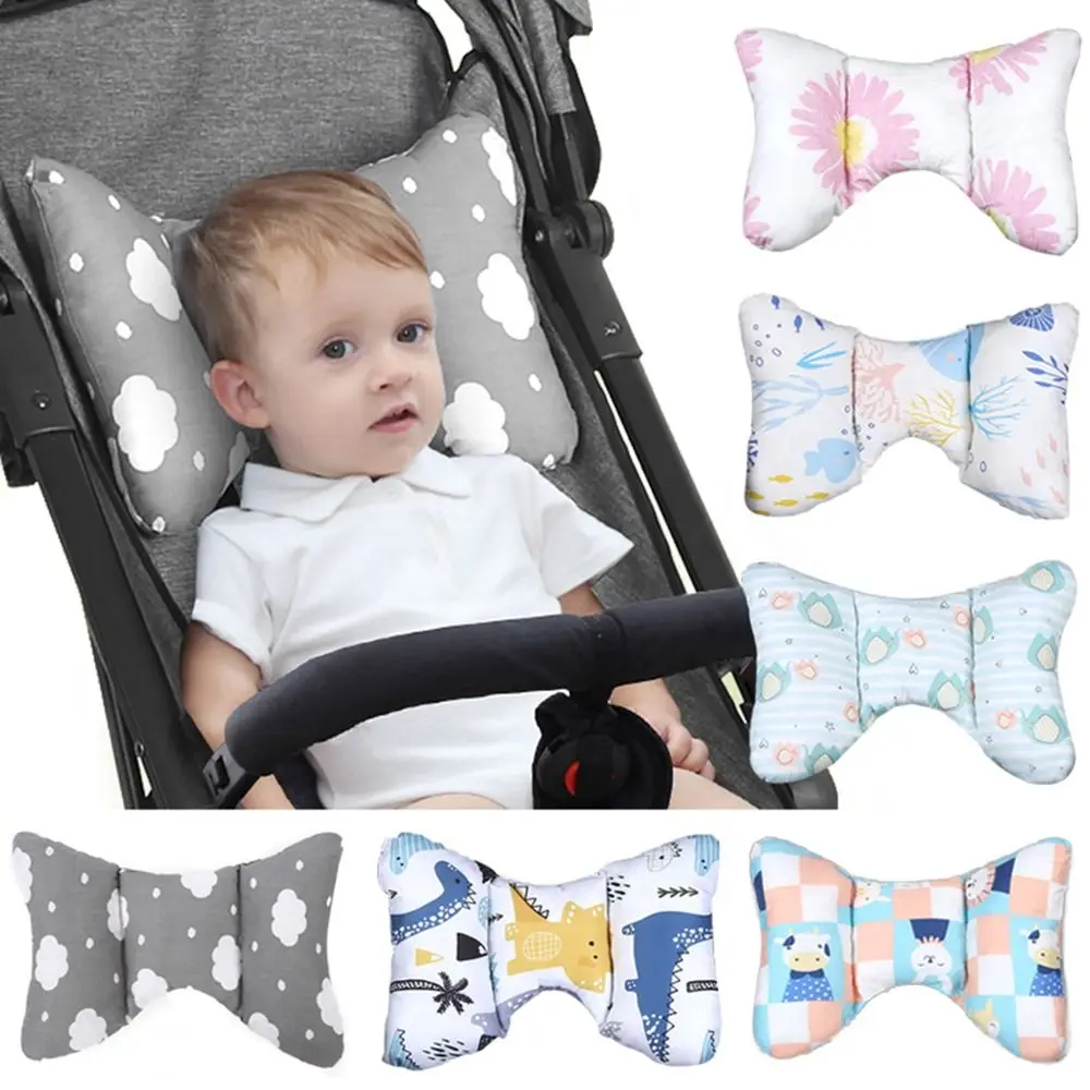 Cotton Baby Car Seat Headrest Neck Support Pillow