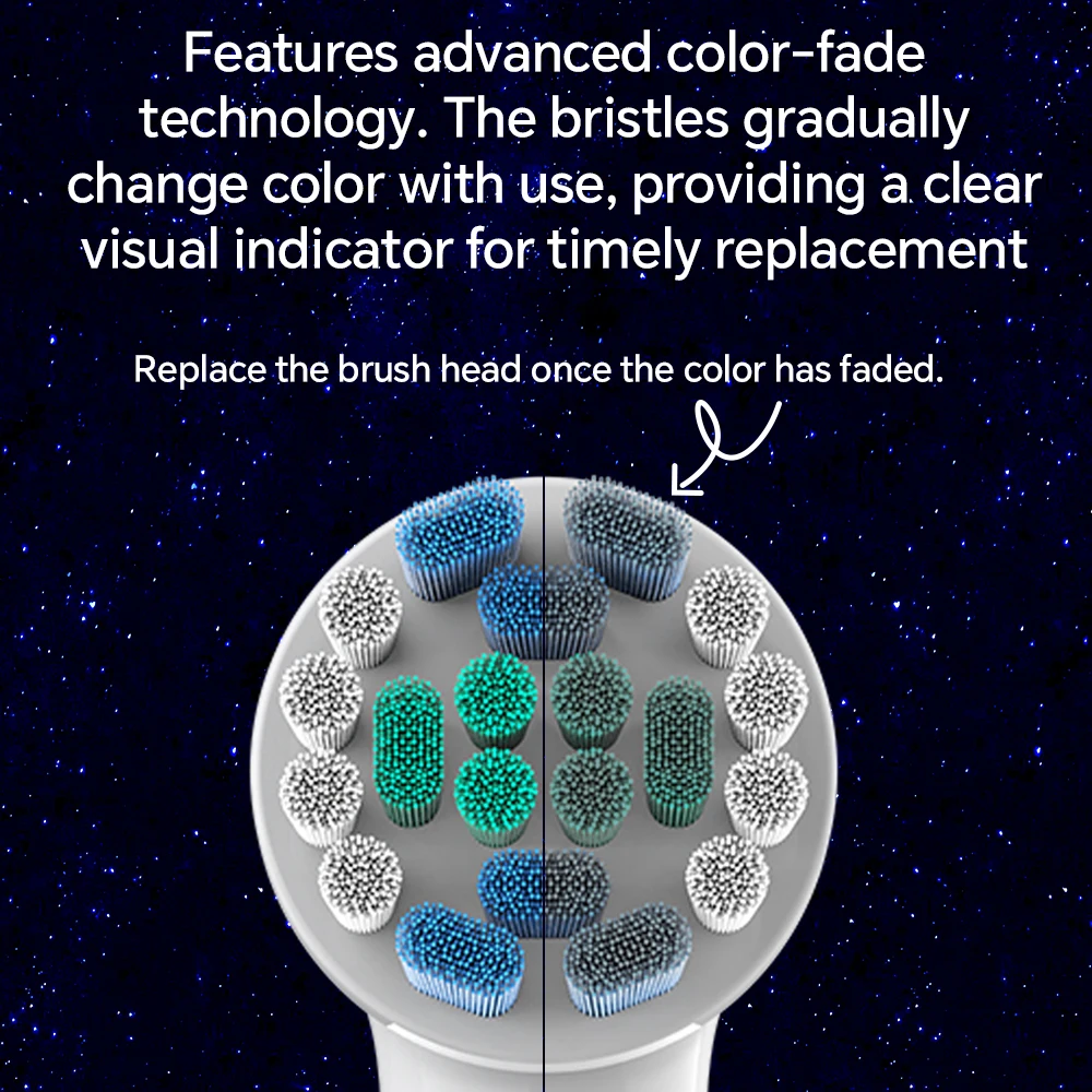 오랄비 iO 2/3/4/5/6/7/8/9/10 전동 칫솔 호환 교체용 브러시 헤드, 정밀 세정용 칫솔 헤드