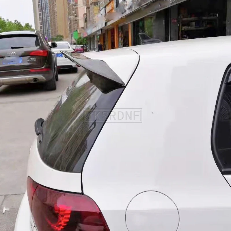 Car Rear Wing Spoiler ABS Car Rear Roof Spoiler Window Trunk Wings for Volkswagen VW Golf 6 VI MK6 GTI R20 2010-2013 R Style