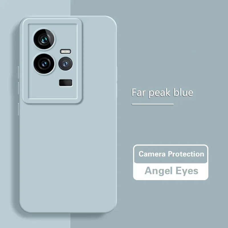 Luxury Dual Layer Soft Silicone Phone Case with Solid Lens Protection and Angel Eyes Design