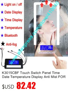 1 Piece Lamp Mirror Touch Dimmer Switch LED Mirror Light Touch Sensor Switch for Home or Hotel Cabinet LED Light Makeup Mirror 1 Piece Lamp Mirror Touch Dimmer Switch LED Mirror Light Touch Sensor Switch for Home or Hotel Cabinet LED Light Makeup Mirror