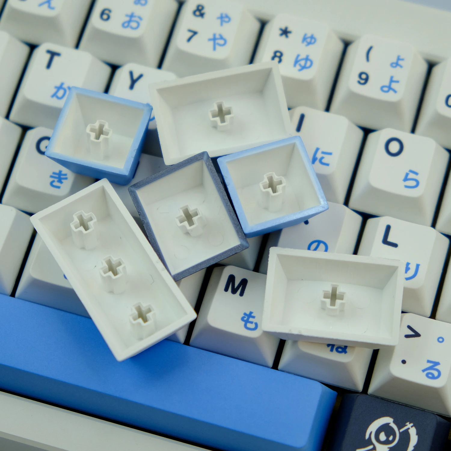 Chaves Gmk Midnight Perfil Keycaps Cereja Keycap Teclado Mecânico Pbt Dye Sublimation para mx Switch com 1.75u Mudança 7u 135 - Imagem 3