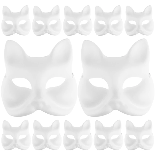 1 pcs blank fox mask Lovely Universal Creative Blank Therian Mask