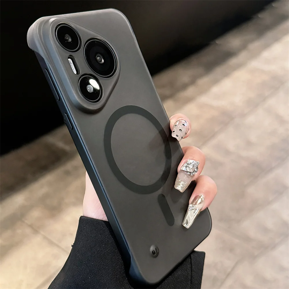 Ultra-Thin Frameless Magnetic PC Matte Phone Case