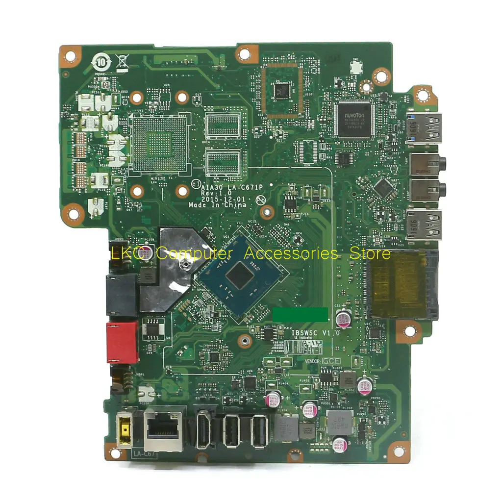 

NEW FOR Lenovo C20-00 C2000 S200Z AIO All-In-One Motherboard AIA30 LA-C671P IBSWSC 00UW163 Mainboard SR2A9 N3050 DDR3 100%Tested