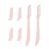 2Pcs Eyebrow and Facial Razor for Women Dermaplaning Tool for Face with 4 Replacement Head，Professional Style Skincare Tool。 4