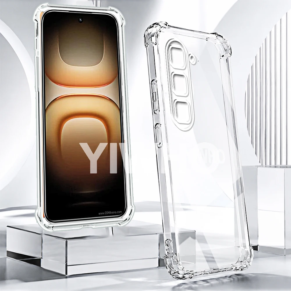 Transparent Shockproof TPU Phone Case - Clear Protective Back Cover, Available in Multiple Quantities