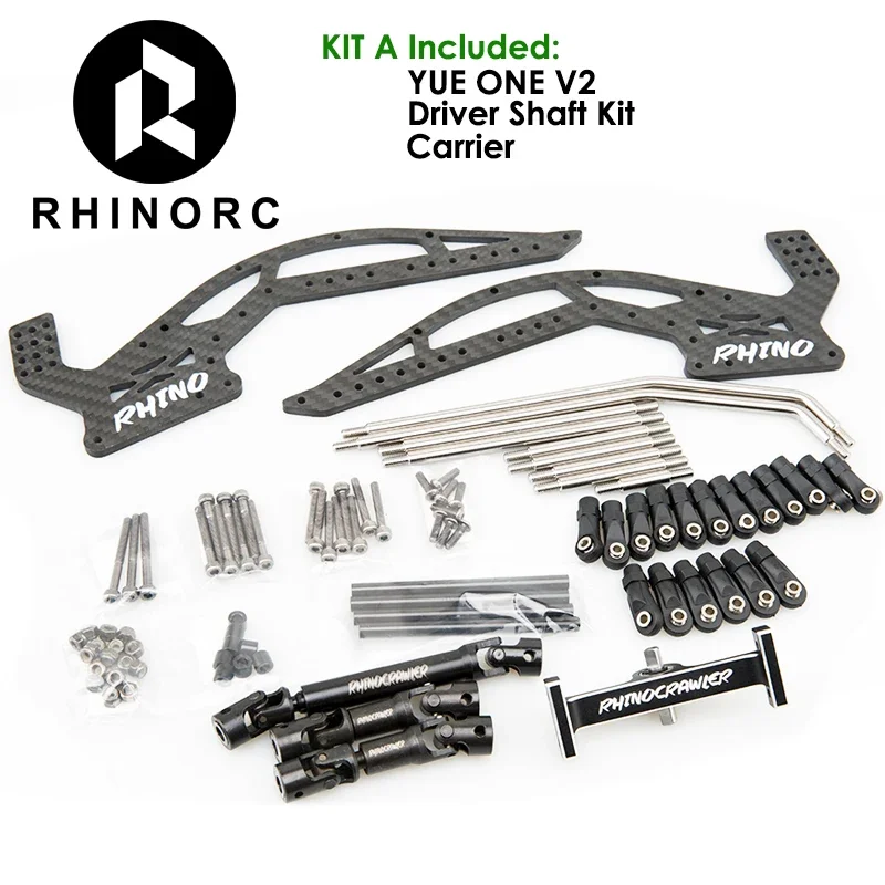 Rhino Rccrawler Rhino YUE ONE V2 Crawler Frame Chassis Kit With Capra Axles Driver ...