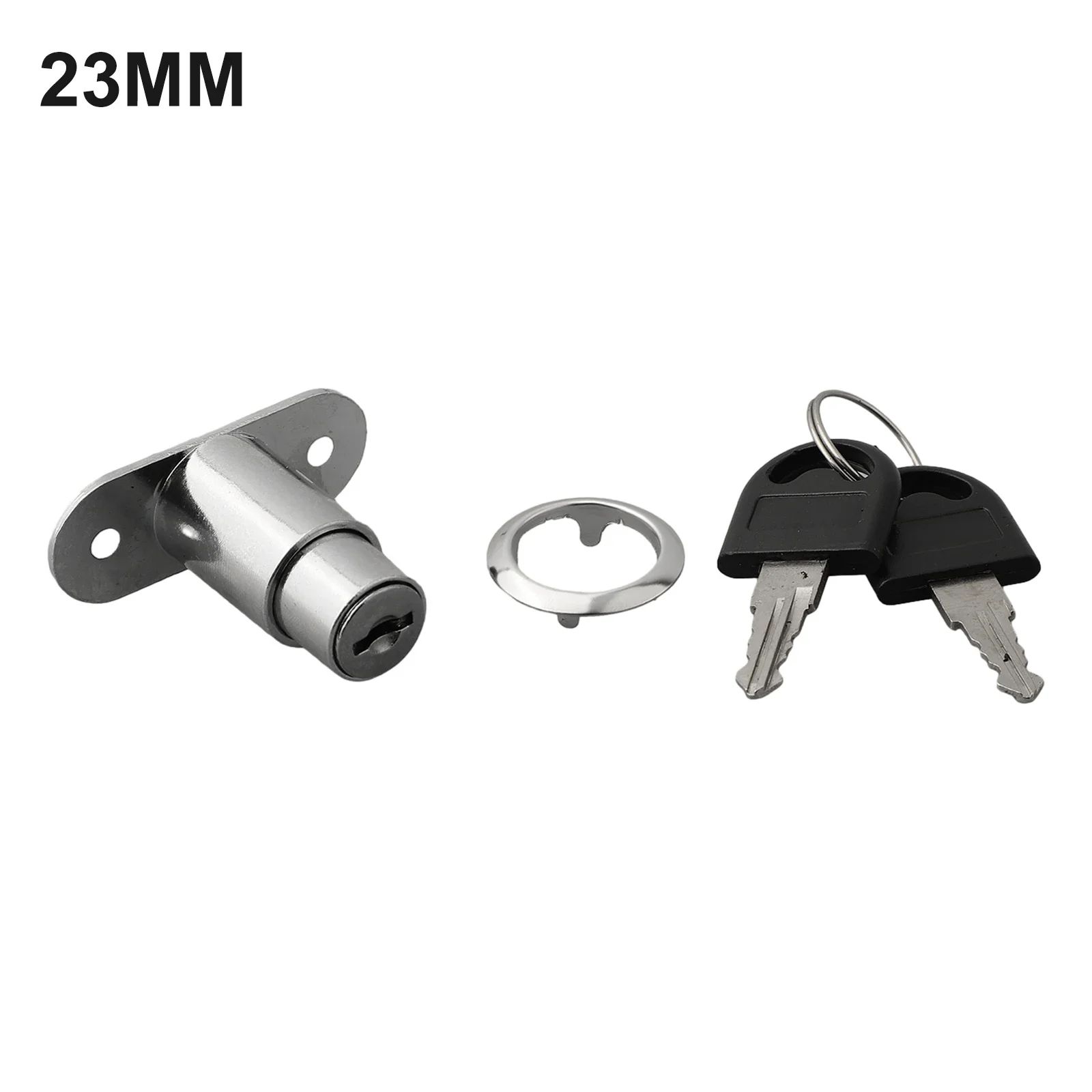 

Brand New Door Latch Kitchen Lock Buckle Press Lock Replacemnent Durable Security Sliding Sliver Stainless Steel