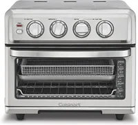 Air Fryer + Convection Toaster Oven, 8-1 Oven with Bake, Grill, Broil & Warm Options, Stainless Steel, TOA-70 1
