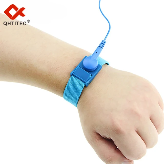 QHTITEC PVC Anti Static Bracelet Electrostatic Corded Adjustable