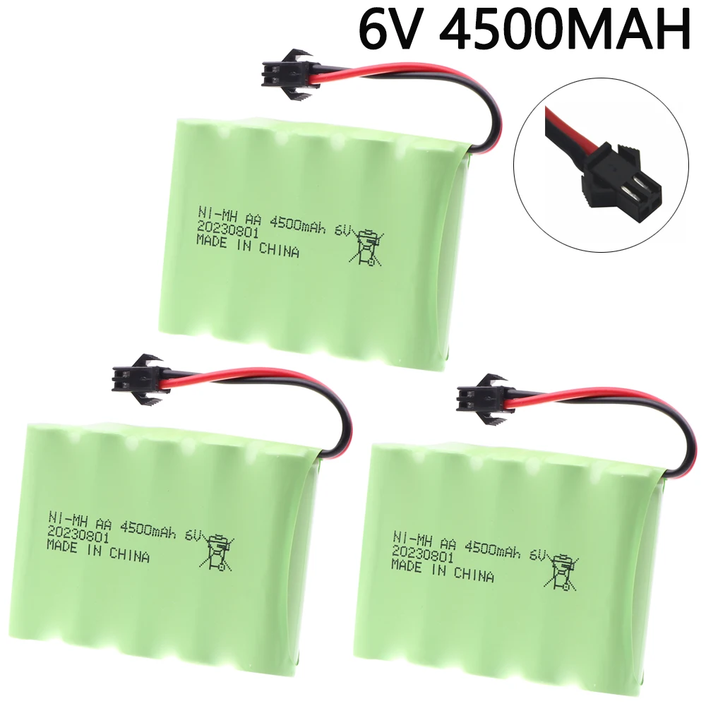 6V 4500Mah Nimh Aa Batteria Per Rc Toys Cars Tanks Robot Gun Aggiornato 3000Mah Batterie Pack Per Rc Boat 6V Batteria Ricaricabile