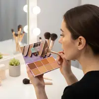 Correcteur mat doux dégradé - Correcteur crème haute couvrance pour les cernes, les rougeurs et les imperfections - Utilisation comme base de maquillage 1