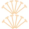 12 Pcs Baby Boy Toys Mini Mallet Wood Hammer Chocolate Funny Gavel Bamboo Toddler 1