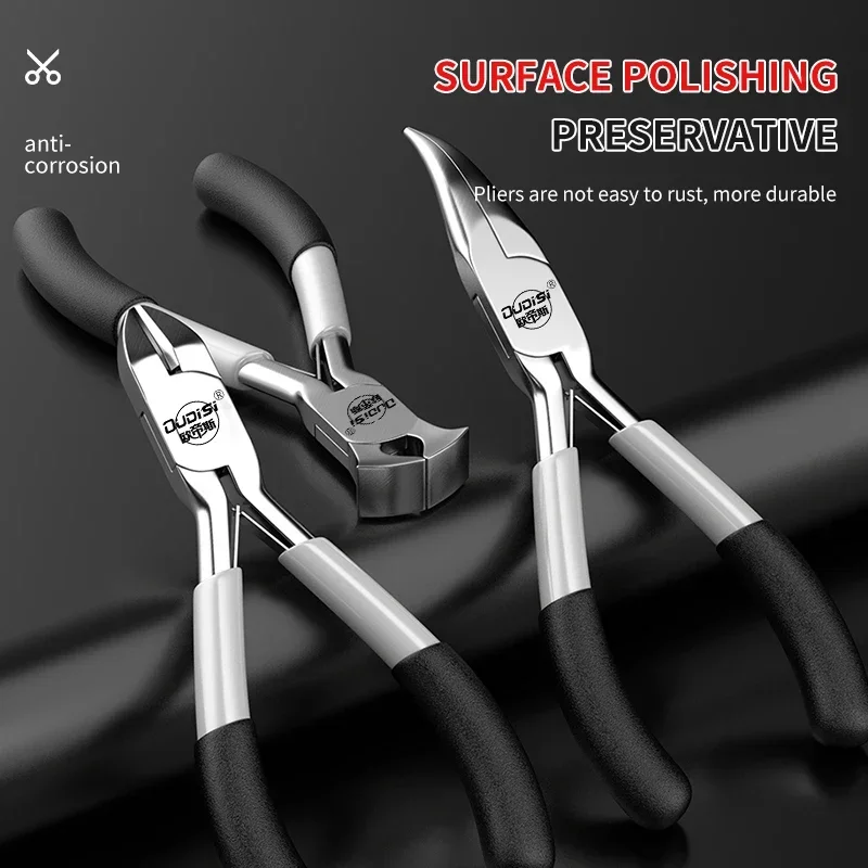 Multifunctional Hand Tools Jewelry Pliers Round Nose End Cutting Wire Pliers for Jewelry Making 5"