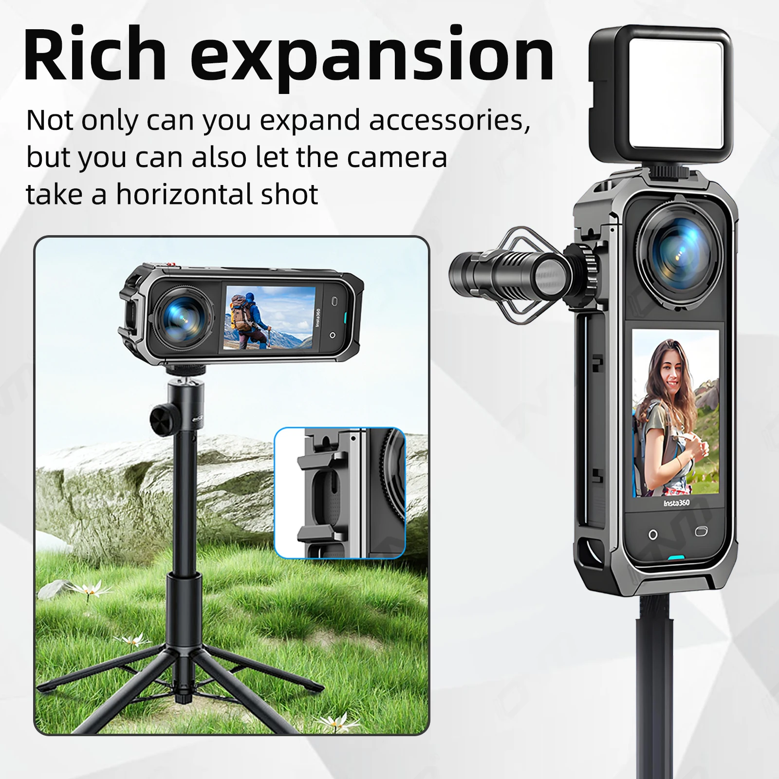 إطار حماية متين ومقاوم للصدمات لكاميرا INSTA360 X5...