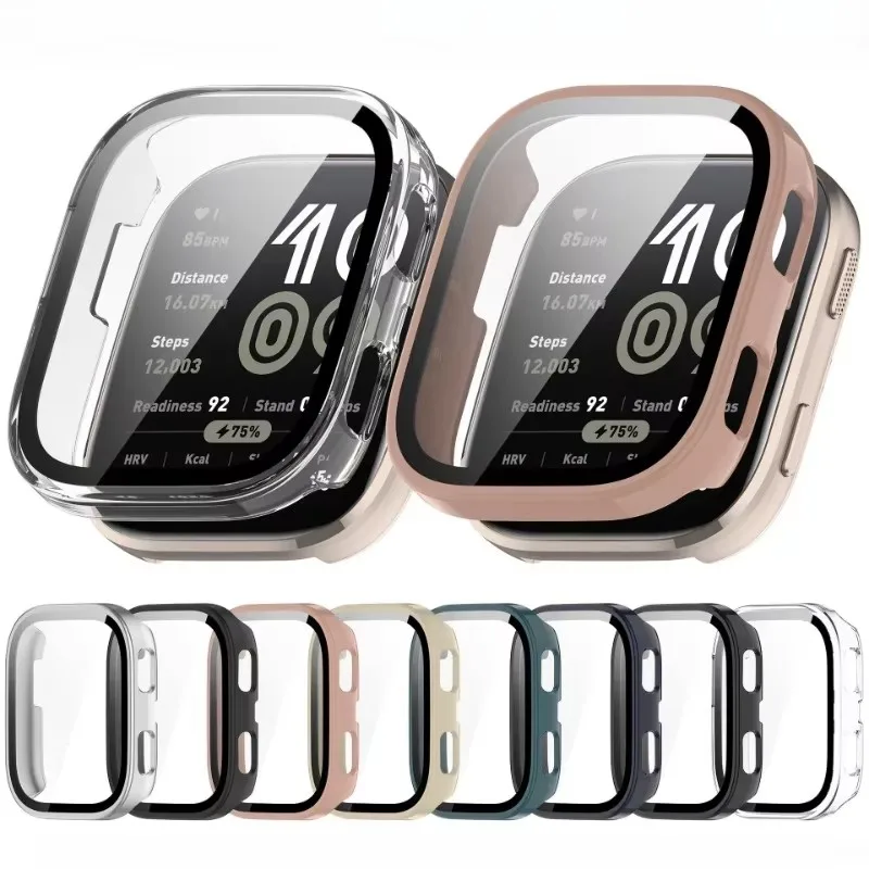 Premium Anti-Scratch Tempered Glass Watch Case with Bumper for Smartwatch Protection