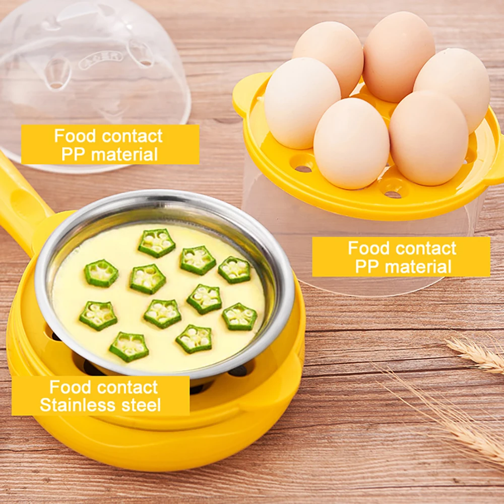 Description Picture 4 of itemElectric Egg Omelette Cooker Eggs Boiler Food Steamer Steak Non-stick Frying Pan Multifunction Pancake Fried Breakfast Machine
