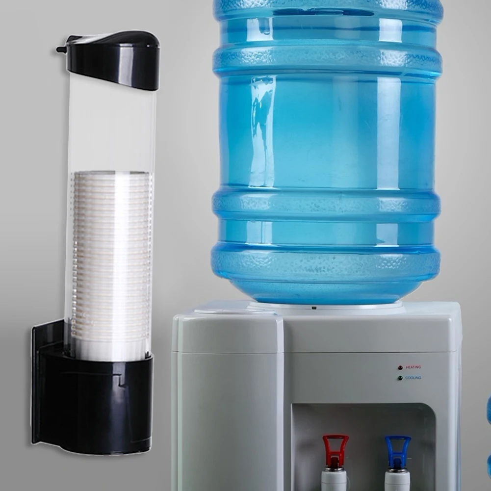 Dispenser di bicchieri di carta usa e getta, dispenser di acqua in plastica  a parete portabicchieri contenitore automatico per tazze