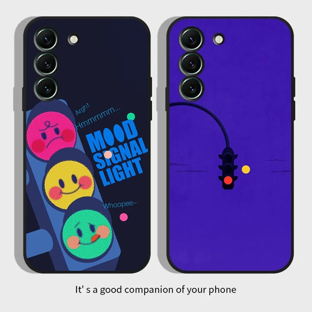 Custodia Per Telefono Semaforo Per Samsungs23,S22,S21,S20 Ultra Pro S10,S30Plus,20 Cover Ultra Nera