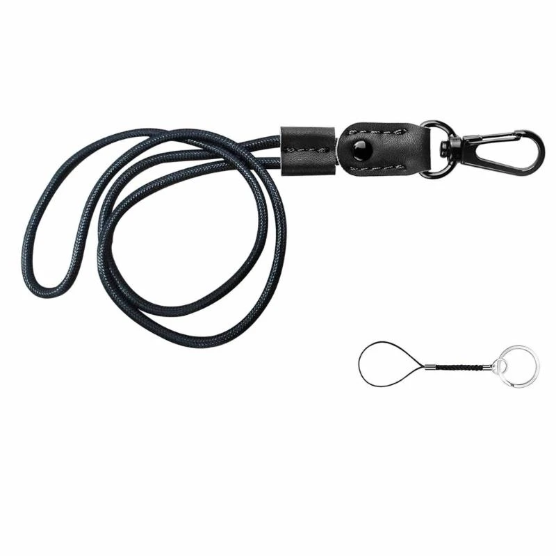 Elegant Leather Lanyard with Premium Metal Clip