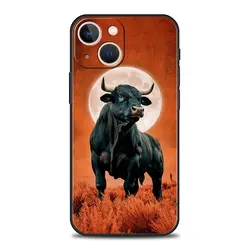 Bull Animal Luxury Shockproof Phone Case - Soft TPU Protective Cover - iPhone 12 Pro Max (A1)