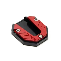 Enhanced Anti - Slip Kickstand Extension Pad for Motorcycles, Electric Bikes, and Scooters (1pc red)