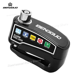 High - Decibel Waterproof Anti - Theft Alarm Disc Brake Lock with Aluminum Alloy for Scooters, Motorcycles, and Bicycles (E)