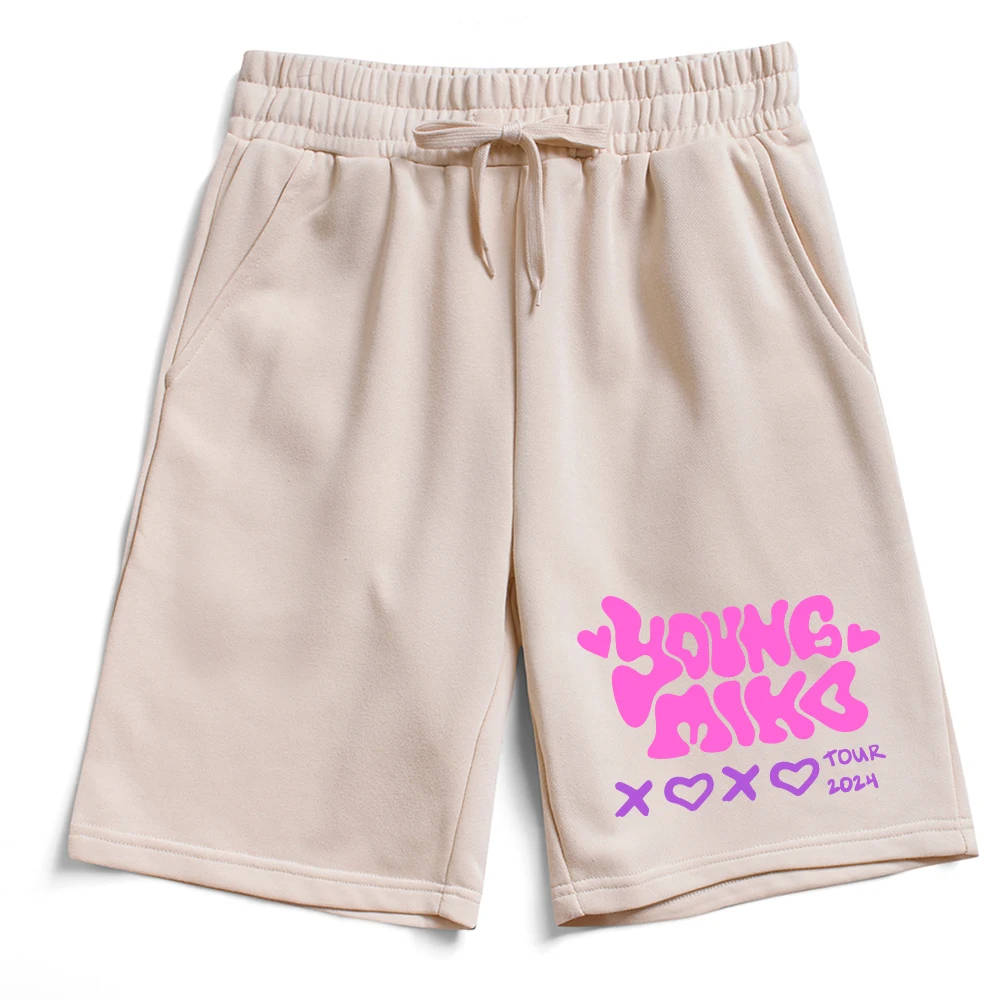 YOUNG MIKO THE XOXO TOUR Short Pants Unisex Men Women Street Style Pants 4
