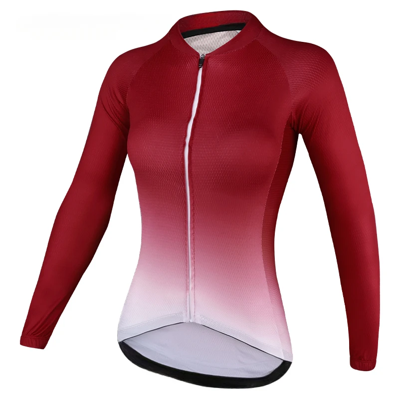 Quick Dry Mountain Bike Jerseys Autumn Spring Breathable Women's Cycling Shirt Long Sleeve Cycling Jersey 2