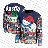 Stone Cold Steve Austin Ugly Christmas Holiday Sweater Men Women Pullover Round Neck Long Sleeve Top Clothing2025 New Sweatshirt