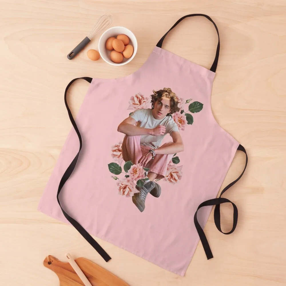 

Floral Saint Timothee Chalamet Apron Home Cleaning Ladies Christmas gift Apron
