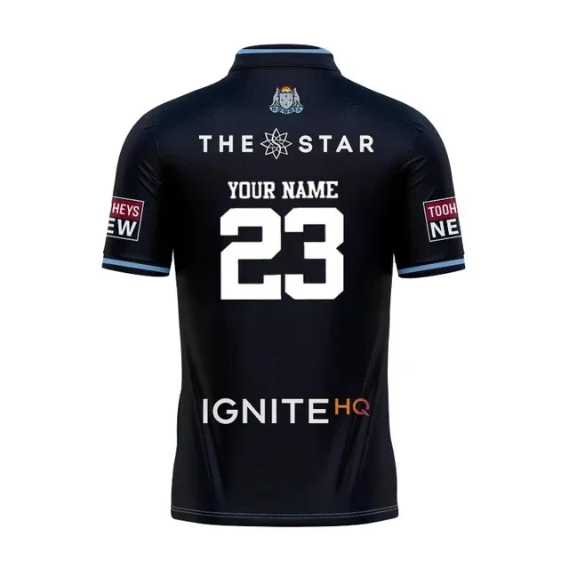thumbnail image 1 of Camiseta de rugby de visitante del estado de origen de NSW Blues 2023 personalizada para niños, mujeres y hombres, tallas: S-5XL (nombre y número personalizados impresos), 1 of 5