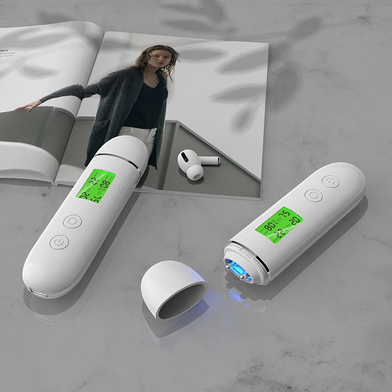 Skin Tester Skin Water Cheek Elastic Skin Age Test Meter Face Moisture&Oil Content Analyzer Fluorescent Agent Detector Tester