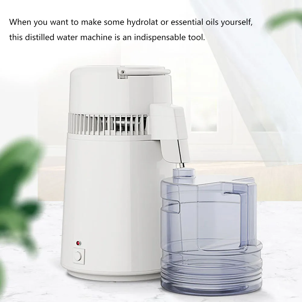 750W 220 V 4L Large Capacity Laboratory Household Distilled Water Machine Stainless Steel Pure Water Distiller Beautys Salon Hyd