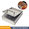 Commercial Stainless Steel Fast Food Restaurant Kitchen Fried Skewers Oil Filter Machine For Outdoor Camping 2