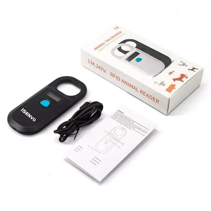 Pet Microchip ID 134.2Khz Scanner Reader Dogs Cats Animals Universal